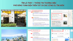 Kết quả hiển thị thương hiệu trên Google Maps và tìm kiếm.